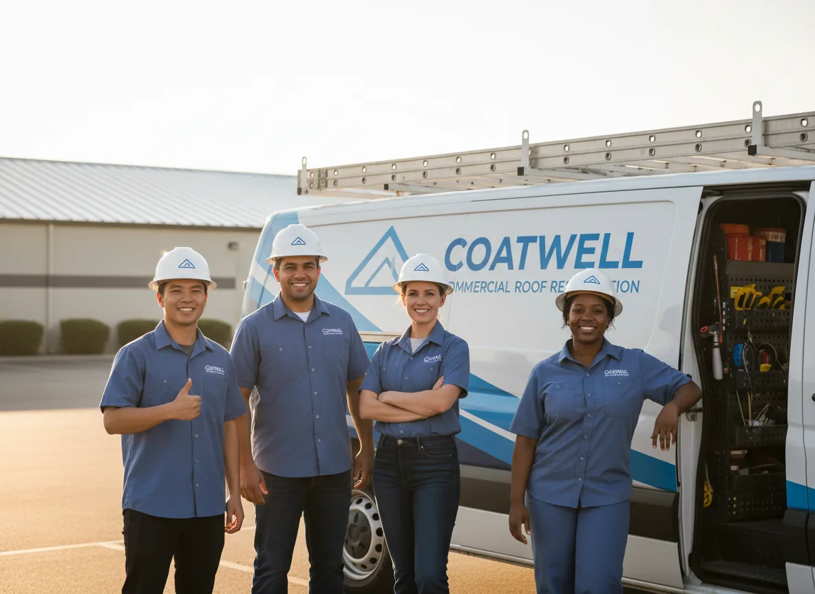 Commercial roof coating company in Chili, WI