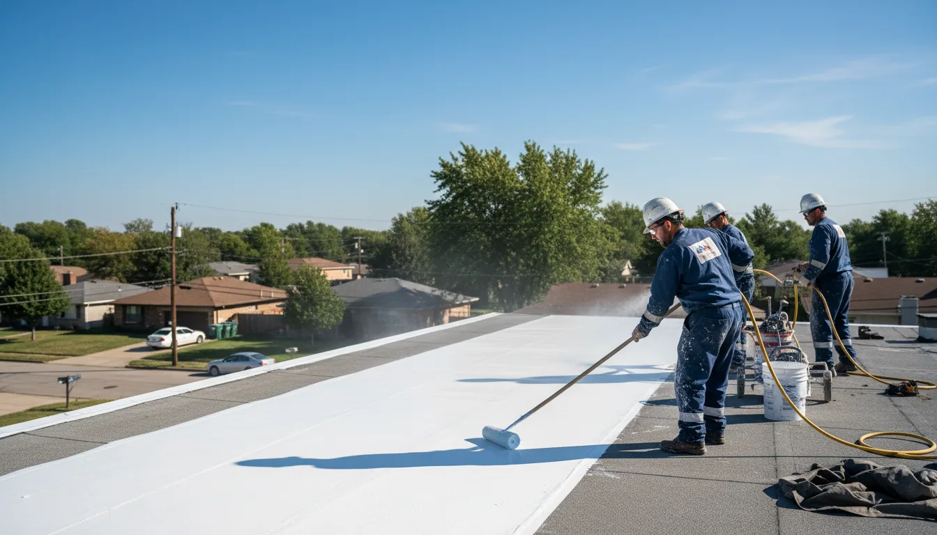 Commercial roof coating in Chili, WI near me